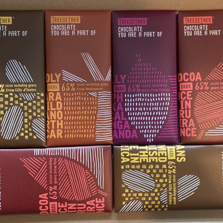 Exemple de coffret chocolat noir